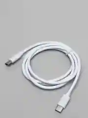 Белый зарядный кабель с двойной головкой Type-C - Type-С быстрая зарядка папа-папа