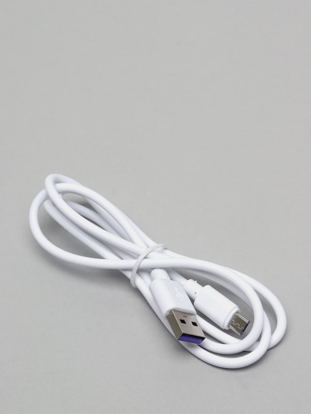 Белый кабель зарядный micro USB для Android