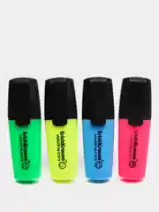 Текстмаркер ErichKrause Visioline Mini, желтый, зеленый, розовый, голубой (набор4 шт.)
