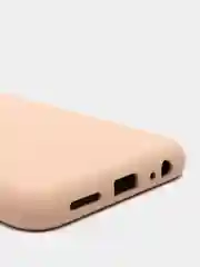 Бежевый чехол Samsung A22s 5G с защитой камеры и бархатом внутри