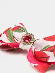 Кораллово-розовый бантики резинки для волос 2шт
