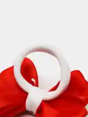 Красный бантики резинки для волос 1шт