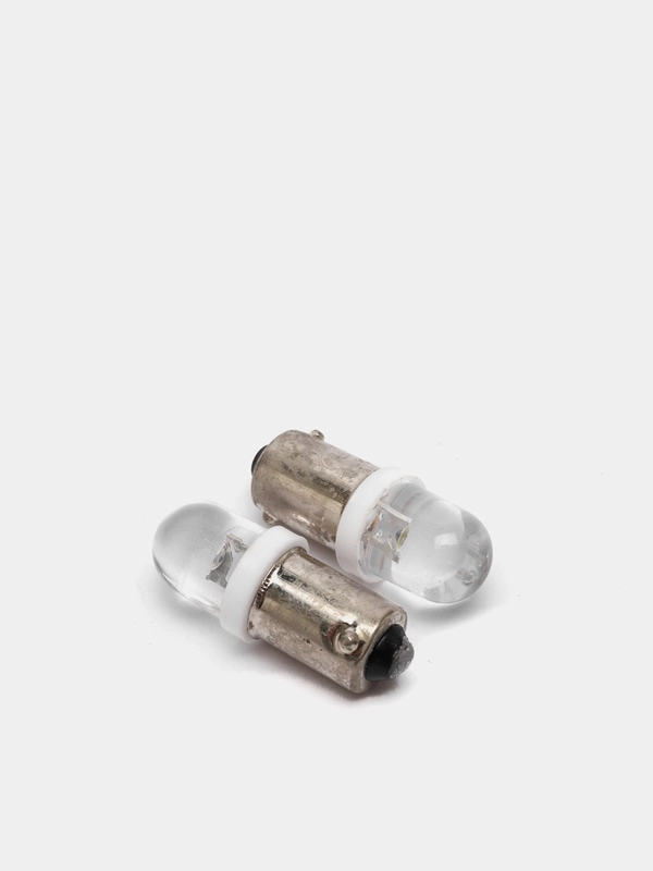 Лампа rабаритная 12V 5W светодиодная / белая /R5W / W5W (Комплект 2 шт.)