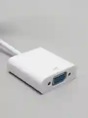 Белый конвертер - переходник HDMI на VGA, адаптер HDMI на VGA без звука для видеокарты