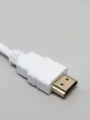 Белый конвертер - переходник HDMI на VGA, адаптер HDMI на VGA без звука для видеокарты