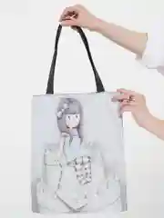Белый сумка женская, с принтом