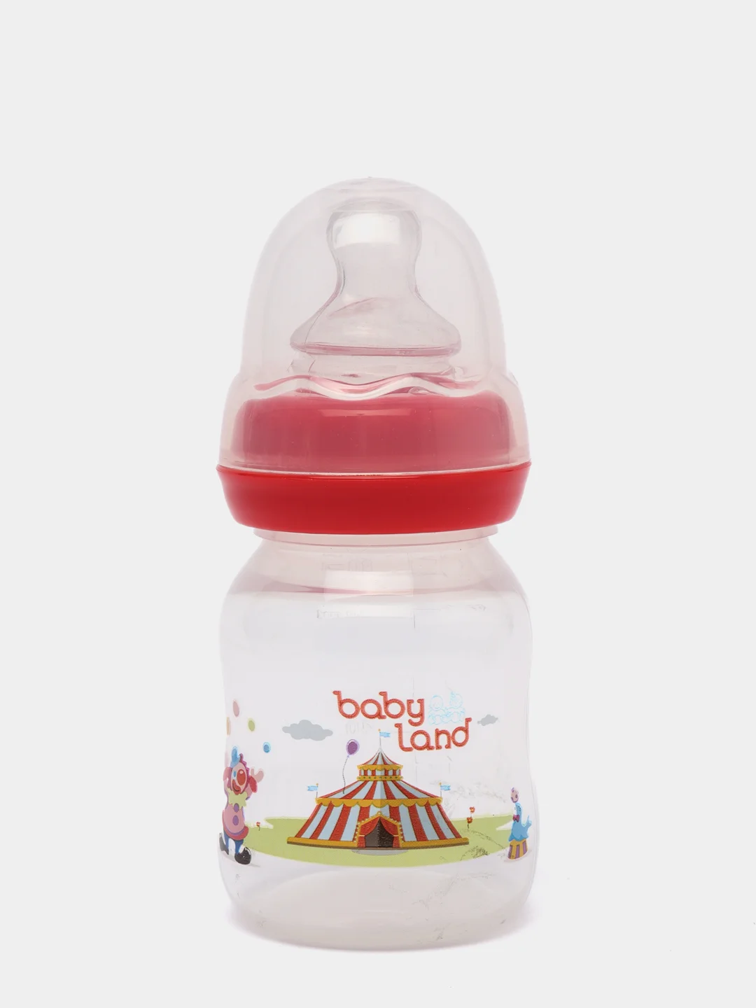 Красный бутылочка Baby Land 80мл с силиконовой анатомической соской Air System