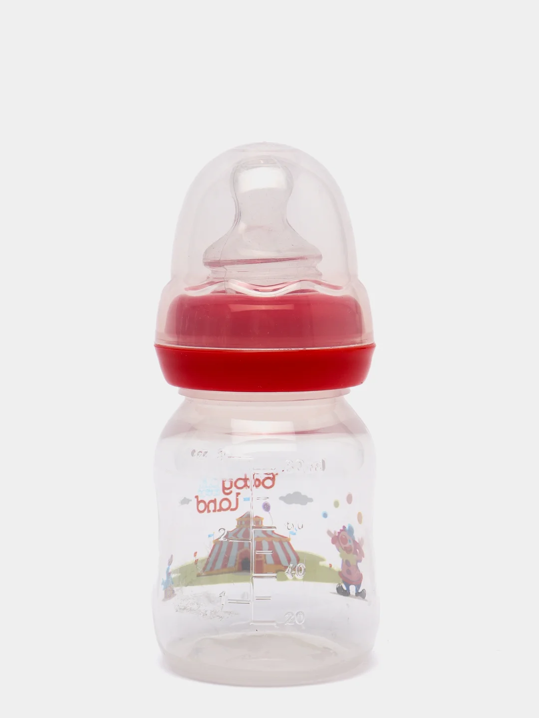 Красный бутылочка Baby Land 80мл с силиконовой анатомической соской Air System