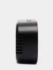 Черный настольные электронные часы DT-6506 с зеркальным эффектом