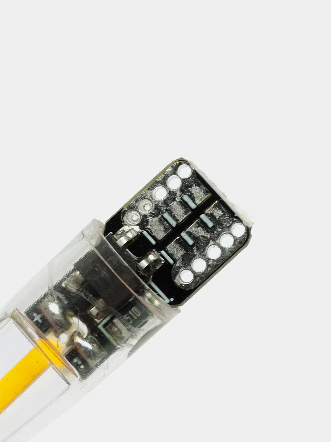 Желтый светодиодная лампа W5W T10