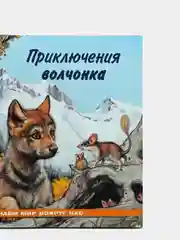 Оранжевый книга детская Приключения зверей, 12 видов