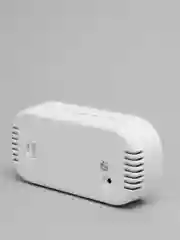 Белый настольные электронные часы DT-6506 с зеркальным эффектом