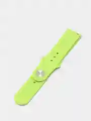 Салатовый силиконовый ремешок с кнопкой для Xiaomi Amazfit Bip / Samsung / Huawei, 20 мм
