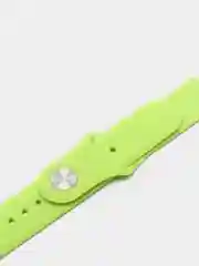 Салатовый силиконовый ремешок с кнопкой для Xiaomi Amazfit Bip / Samsung / Huawei, 20 мм
