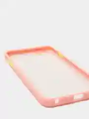Розовый чехол на iPhone (Айфон) 6S, 7, 8 Plus, SE, 20, X, XS, XR, 11 Pro Max, 12 Mini, 13, 14, матовый