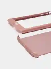 Розовый чехол 360 + защитное стекло на iPhone 5s 6, 7, 8, SE, 20, X, XS, XR, 11, Pro, Max, 12