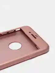 Розовый чехол 360 + защитное стекло на iPhone 5s 6, 7, 8, SE, 20, X, XS, XR, 11, Pro, Max, 12