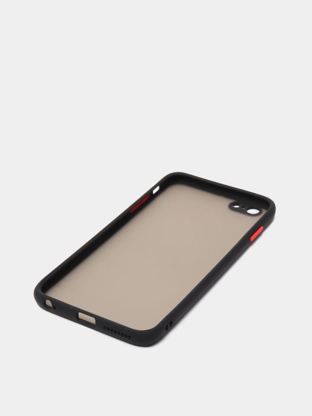 Черный чехол на iPhone (Айфон) 6S, 7, 8 Plus, SE, 20, X, XS, XR, 11 Pro Max, 12 Mini, 13, 14, матовый