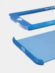 Синий чехол 360 + защитное стекло на iPhone 5s 6, 7, 8, SE, 20, X, XS, XR, 11, Pro, Max, 12