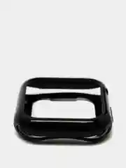 Черный чехол для Apple Watch 38/ 40/ 41/ 42/ 44/ 45 mm, силиконовый