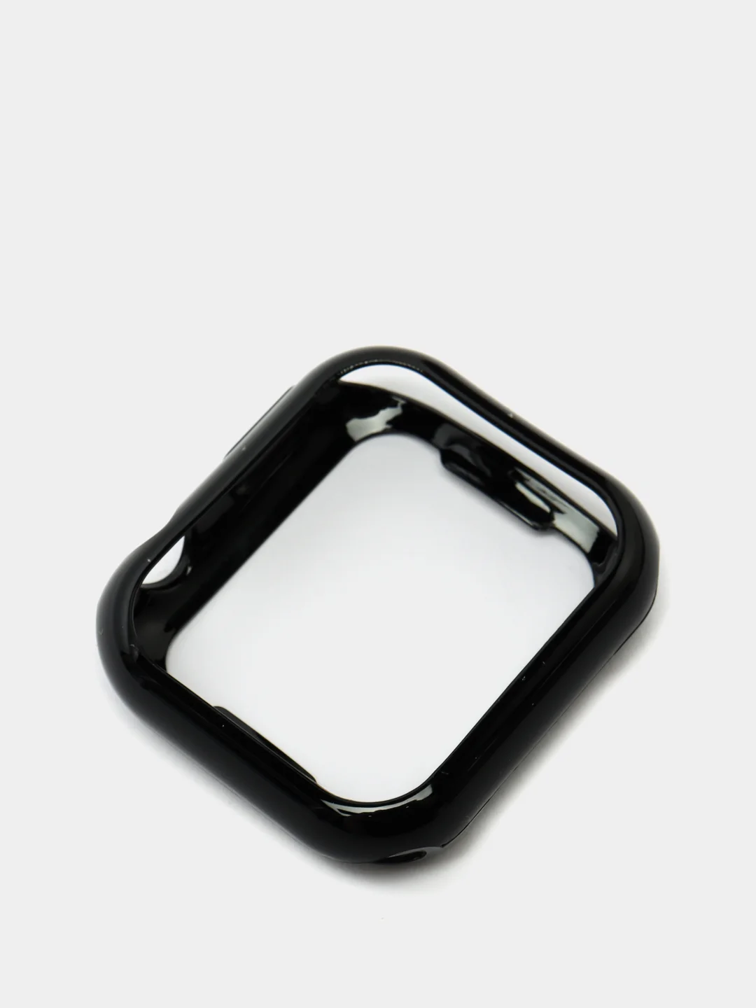 Черный чехол для Apple Watch 38/ 40/ 41/ 42/ 44/ 45 mm, силиконовый