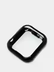 Черный чехол для Apple Watch 38/ 40/ 41/ 42/ 44/ 45 mm, силиконовый