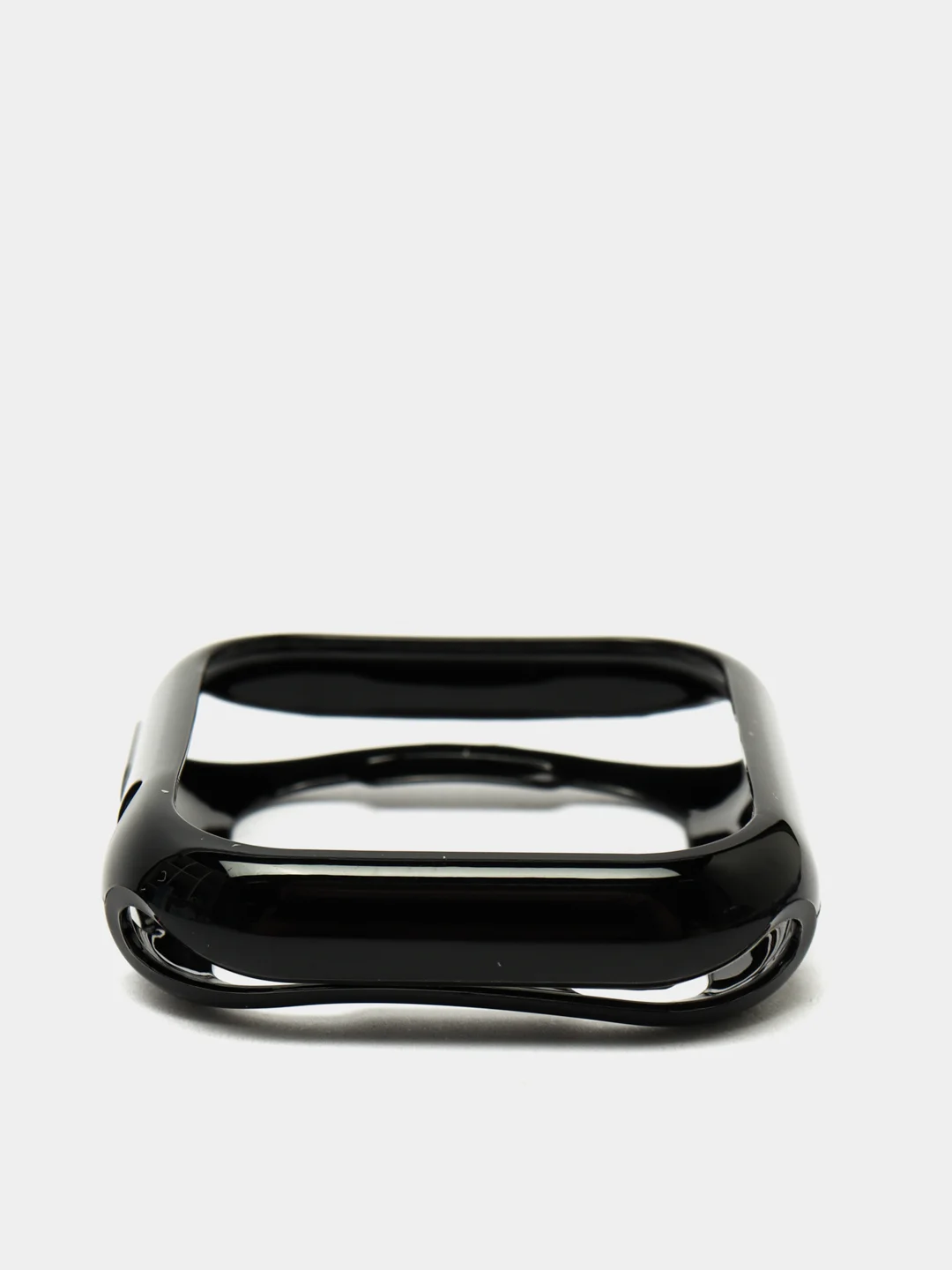 Черный чехол для Apple Watch 38/ 40/ 41/ 42/ 44/ 45 mm, силиконовый