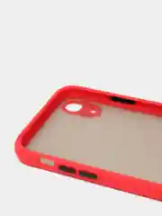 Красный чехол на iPhone (Айфон) 6S, 7, 8 Plus, SE, 20, X, XS, XR, 11 Pro Max, 12 Mini, 13, 14, матовый