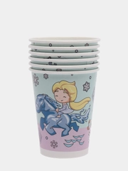 Набор бумажных стаканов Frozen 2, мятный, 6 штук х 250 мл