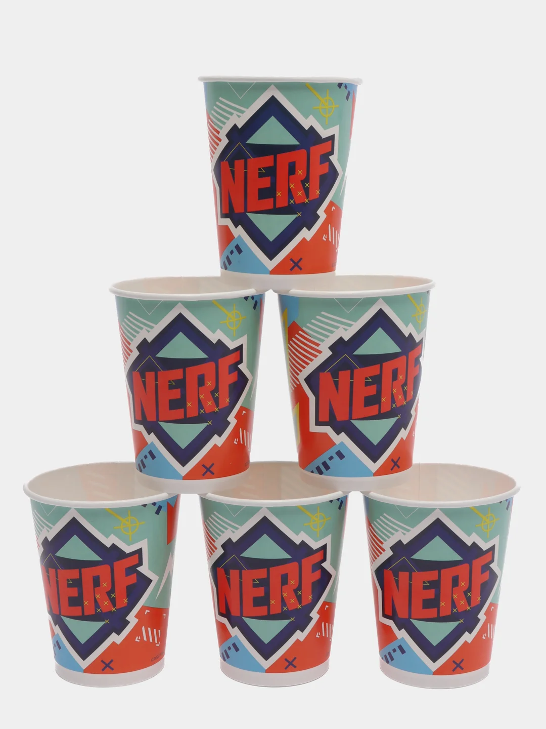 Nerf. Набор бумажных стаканов, голубой, 6 шт*250 мл
