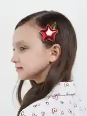 Красный детские заколки для волос звезды, заколки для девочек