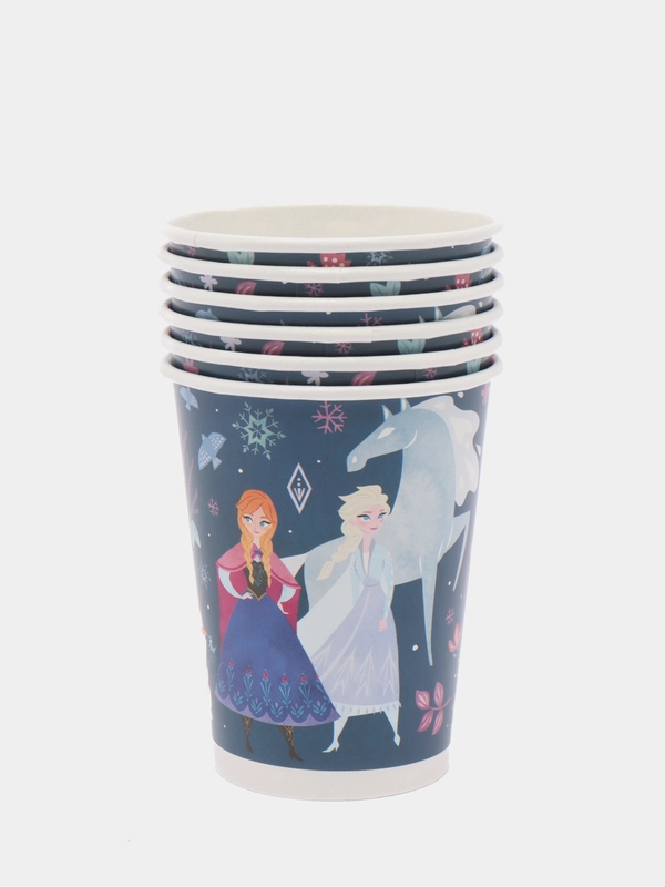 Frozen 2, набор бумажных стаканов, сканди, 6 шт, 250 мл