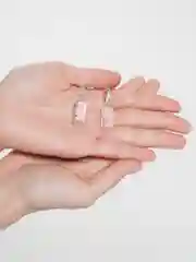 Белый сережки "Напитки" / Необычные сережки