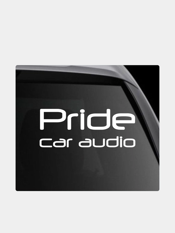 Наклейка на автомобиль "Pride car audio"
