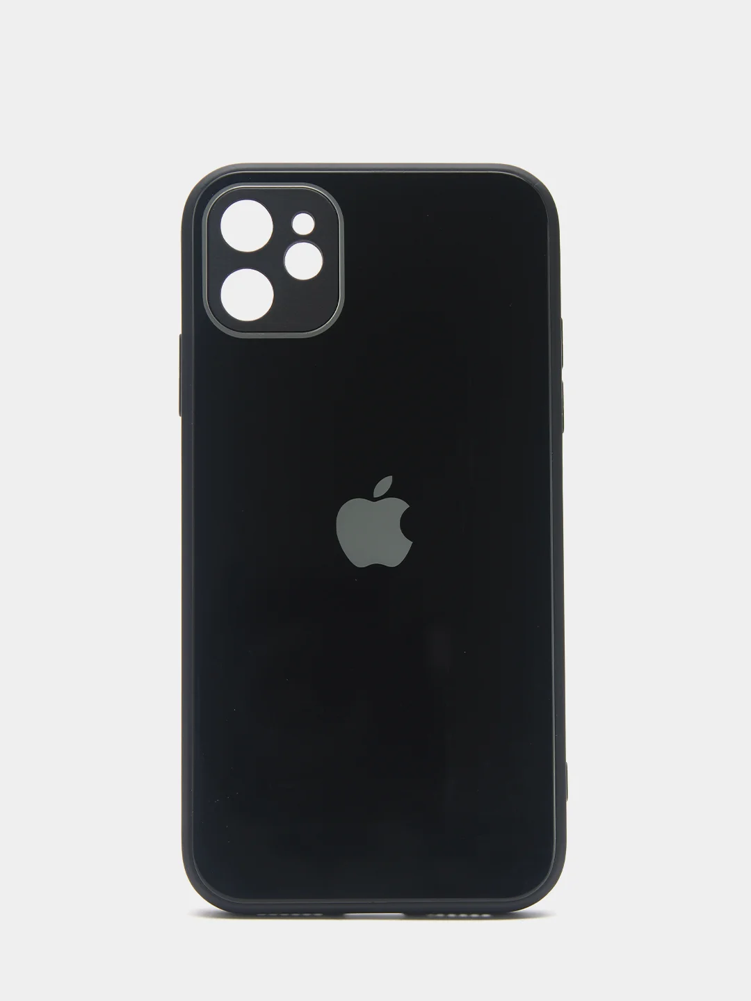 Фуксия чехол для iPhone 11, 12, 13, 12 Pro Max, 12 Pro, силиконовый, со стеклянной панелью