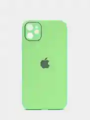Салатовый чехол для iPhone 11, 12, 13, 12 Pro Max, 12 Pro, силиконовый, со стеклянной панелью