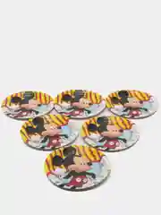 Mickey Mouse. Набор бумажных тарелок, 3D, 6 шт d=180 мм