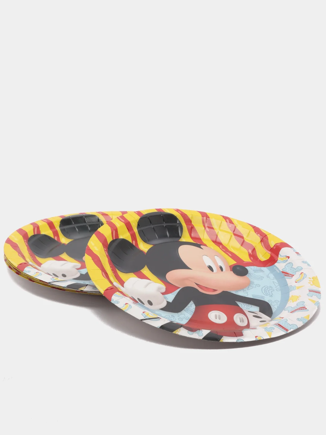Mickey Mouse. Набор бумажных тарелок, 3D, 6 шт d=180 мм