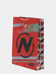 Nerf. Пакет подарочный большой (красный с синим), 330*455*100  мм