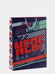 Nerf. Пакет подарочный большой (красный с синим), 330*455*100  мм