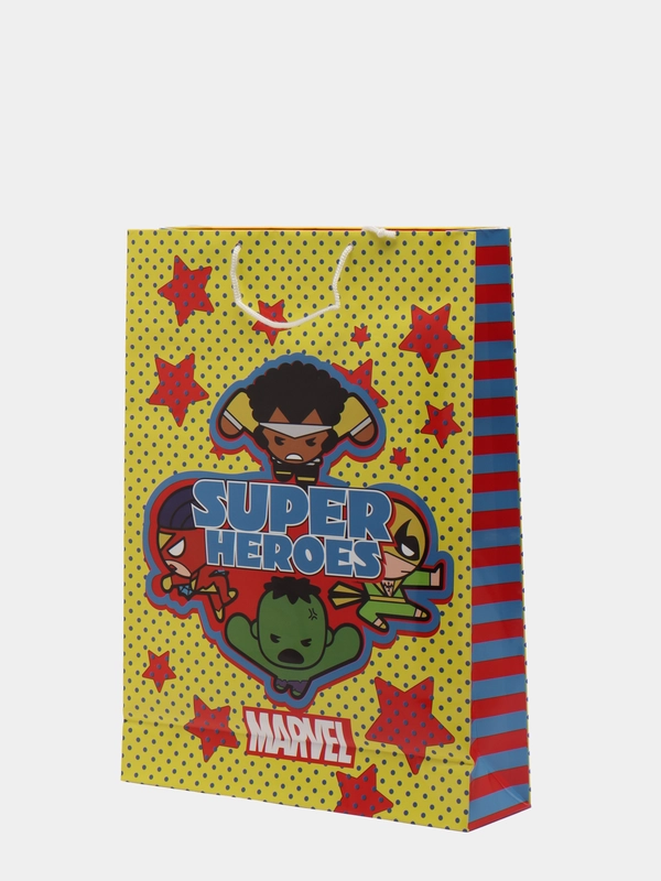 Marvel. Пакет подарочный большой-10, 330*455*100 мм (чиби)