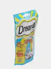 Дримс (Dreamies) лакомые подушечки для кошек с лососем и сыром, 60 гр