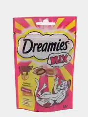 DREAMIES MIX, ЛАКОМЫЕ ПОДУШЕЧКИ С ГОВЯДИНОЙ И СЫРОМ, 60Г