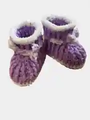 Пинетки вязаные для новорожденных