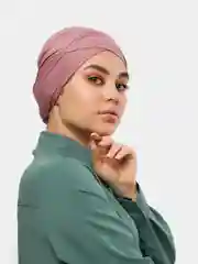 Коралловый меланж бони / шапочка под платок / подхиджабник / чалма / платок / хиджаб / мусульманская шапочка