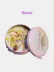 Розовый свеча ароматическая в металлической банке