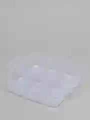 Прозрачный бокс для хранения, 2 яруса, 12 отделений