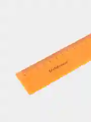 Линейка пластиковая ErichKrause® Neon, 30см, оранжевый, в флоупаке