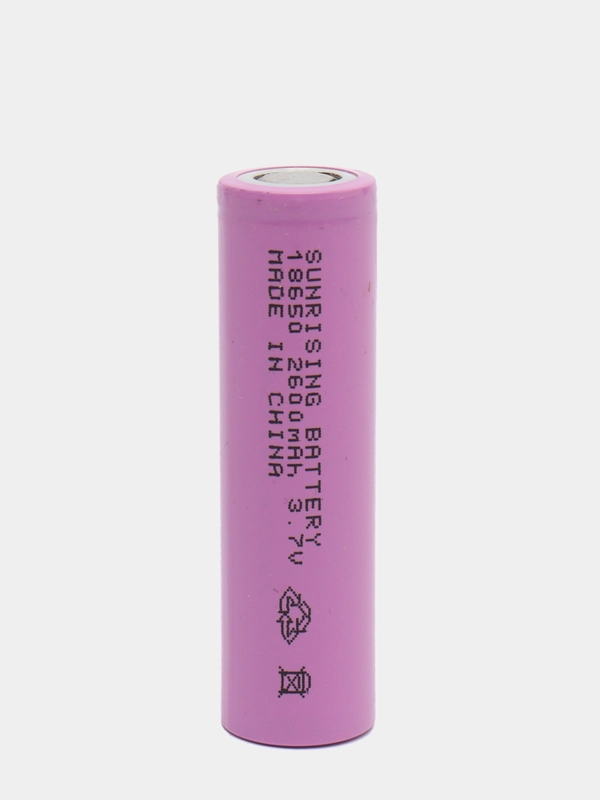 Аккумулятор литий-ионный 18650 SUNRISING INR 2600mah (5C, 13A) (факт. 2800mah)