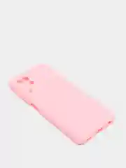 Розовый силиконовый чехол Samsung Galaxy A22 4G, M32, M22 (Самсунг Галакси А22, М32, М22) прозрачный